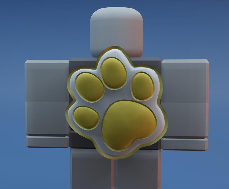 Untitled https://www.roblox.com/catalog/17361352515/Yellow-Paws-Backpack